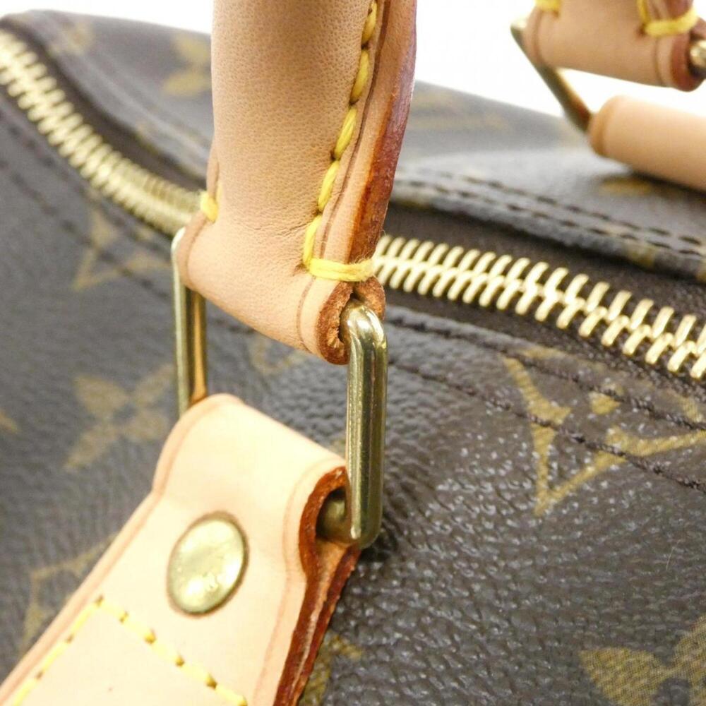 LOUIS VUITTON Brown Monogram Speedy 35 Boston Bag - Picture 5 of 8